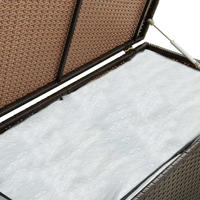vidaXL Gartenbox Poly Rattan 200x50x60 cm Braun