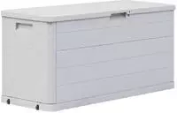 vidaXL Garten-Aufbewahrungsbox 280 L Hellgrau