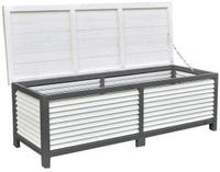 Mucola - Auflagenbox 140cm Kissenbox Holz Gartentruhe Gartenbox Auflagentruhe...