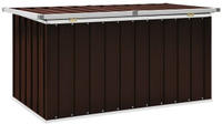 vidaXL Garten-Aufbewahrungsbox Braun 129 x 67 x 65 cm