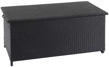 Mendler Truhe Premium 51x100x50cm 170L schwarz (67107)