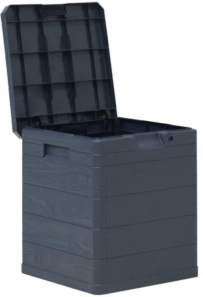vidaXL Garden Storage Box 90 L (42,5 x 44 x 50 cm) - Anthracite