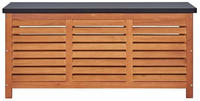 vidaXL Gartenbox 117x50x55 cm Eukalyptus Massivholz