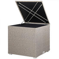 Casaria&reg; Auflagenbox 318l Polyrattan - Wetterfeste Garten Aufbewahrungsbox F&uuml;r