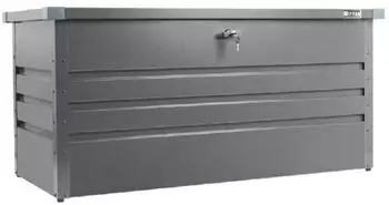 Zipper Maschinen Zipper Garten-Aufbewahrungsbox 132x61cm grau