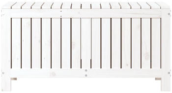 vidaXL Gartentruhe 108x42,5x54cm Massivholz Kiefer weiß