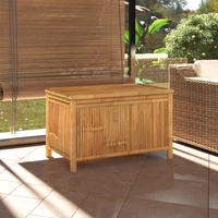vidaXL Gartentruhe 90x52x55 cm Bambus