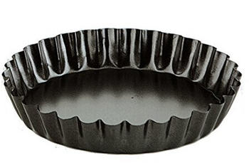 ibili Quicheform Moka 12 cm, Aluminium, schwarz, 12 x 12 x 6 cm