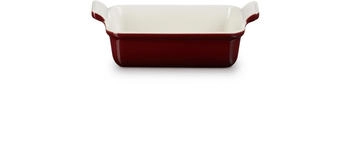 Le Creuset Auflaufform Tradition, rechteckig in garnet (14 x 19 cm / 1,1 Liter)