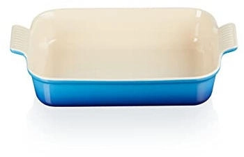 Le Creuset Auflaufform Tradition, rechteckig in azure (24 x 32 cm / 4 Liter)
