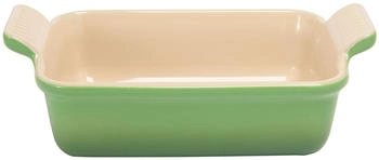 Le Creuset Auflaufform Tradition, rechteckig in Bamboo Green (14 x 19 cm / 1,1 Liter)