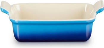 Le Creuset Auflaufform Tradition, rechteckig in azure (14 x 19 cm / 1,1 Liter)