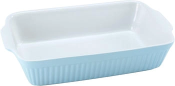 CreaTable Classic PASTELL Kitchen Auflaufform rechteckig blau Steinzeug (33053)