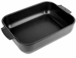 Appolia Auflaufform rechteckig in satin-schwarz (32 cm / 2,7 Liter)
