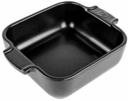 Appolia Auflaufform quadratisch in satin-schwarz (18 cm / 0,66 Liter)