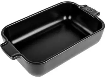 Peugeot Appolia Auflaufform rechteckig satinschwarz Keramik 22 cm (61524)