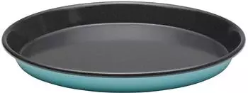 Riess Back- und Servierform aus Emaille in kristallblau (36 cm)