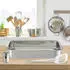 Relaxdays Auflaufform 3-teiliges Set Silber