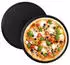 Relaxdays Pizzablech rund 2er Set Schwarz