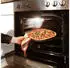 Relaxdays Pizzablech rund 4er Set Anthrazit