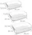 Relaxdays Glas Auflaufform 3er Set Transparent