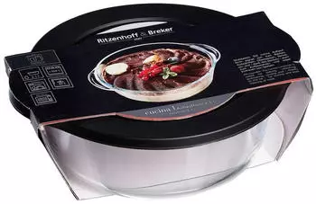 Ritzenhoff & Breker Auflaufform 2,1 Liter rund mit Deckel Cucina