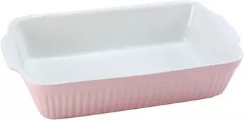 CreaTable Pastell Kitchen Auflaufform rechteckig Ros&eacute; Steinzeug 34x20cm (33055)