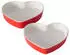 Boltze Sweetheart Backform Herz 2er-Set, Keramik, Rot (Sweetheart)