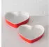 Boltze Sweetheart Backform Herz 2er-Set, Keramik, Rot (Sweetheart)