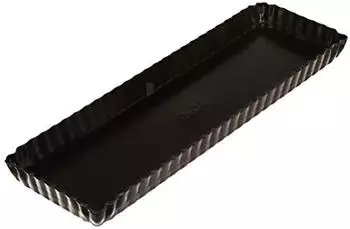 ibili Moka Backform rechteckig, Stahl antihaftbeschichtet, herausnehmbarer Boden, 36x13cm (823036)