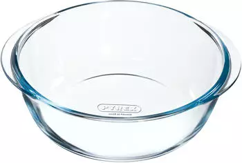 Pyrex Round Glass Dish for Air Fryer 26 cm