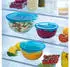 Pyrex Prep & Store Rührschüssel-Set mit Deckel, Borosilikatglas, 5-tlg. (1x0,5L + 2x1L + 2x2L)
