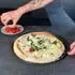 Intirilife Pizzablech rund, gelocht, Karbonstahl, Schwarz, Ø32cm, 2er-Set (IL-100874)