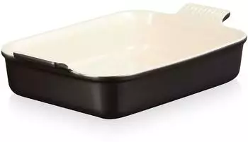 Le Creuset Tradition Rechteckige Auflaufform Steinzeug 32cm Schwarz matt (71102320000001)