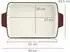 Mahlzeit Auflaufform eckig, Gusseisen emailliert, 3,8L, Dark Cherry