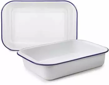 ibili Blanca Backform Emaillierter Stahl 37x24x7,3cm (905437)