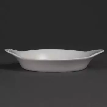 Olympia Whiteware runde Gratinschalen weiß 19,2cm, 6 Stück