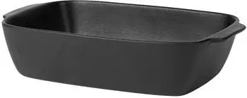 Broste Copenhagen Vig Auflaufform Steingut, schwarz, M 33x20,5cm (55000002)