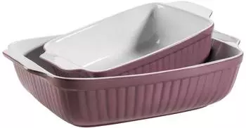 M&auml;ser Kitchen Time Auflaufform-Set, Steinzeug, berry (60350812-0)