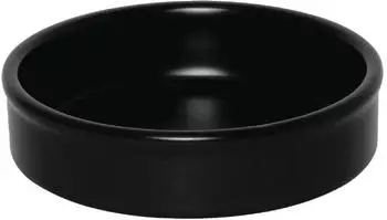 Olympia Rustic Tapasschalen schwarz 13,4cm, Steingut, 6er-Pack (DK833)