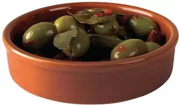 Olympia Rustic Mediterranean Tapasschalen, Terrakotta, 134mm (6 Stück)