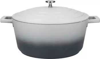 MasterClass Schmortopf aus Aluminiumguss, grau ombré, 28cm/5L (MCMCRD28GRY)