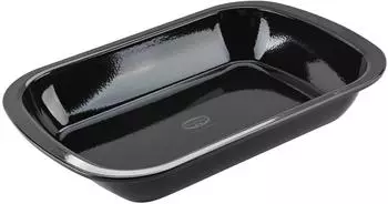 Dr. Oetker Back-Idee Auflaufform Emaille, schwarz, 39x28cm (1129)