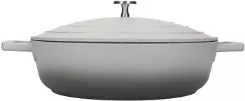 MasterClass Flache Kasserolle Gussaluminium, grau Ombré, 28cm/4L (MCMSCRD28GRY)