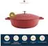 MasterClass Gussaluminium-Auflaufform, rot, flach, 4L (MCMSCRD28RED)