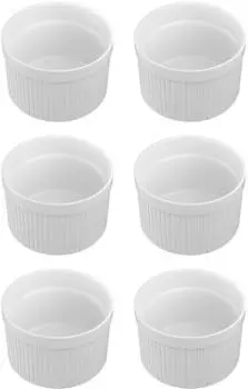 Intirilife Souffléformen 6er-Set aus Porzellan (IL-100833)
