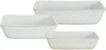 Ritzenhoff & Breker Kiruna Auflaufformen eckig, Steingut, 3er-Set