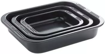 Spring Culinar Bräter-Set 3-teilig, rechteckig, antihaftbeschichtet (1615356003)