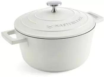 MasterClass Schmortopf aus Gussaluminium, 2,5L, creme (MCMCRD20CRE)