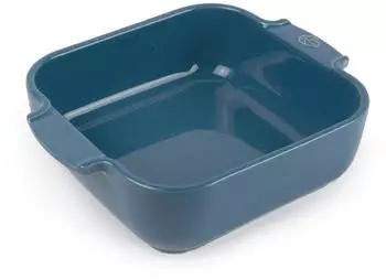 Peugeot Quadratische Auflaufform aus Keramik, hellblau, 1,1L (61968)